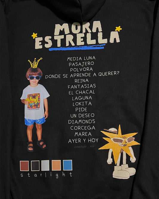 Hoodie estrella mora