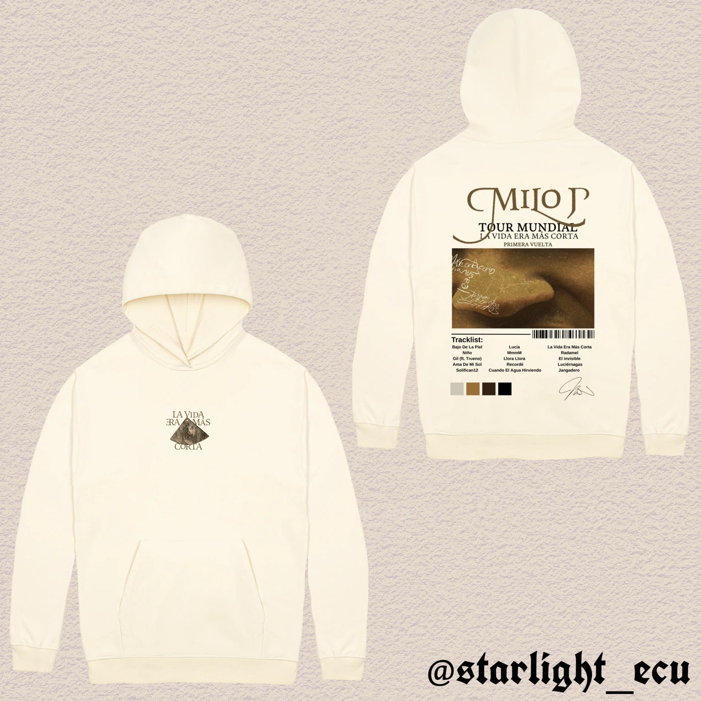 Hoodie La Vida Era Más Corta Milo J