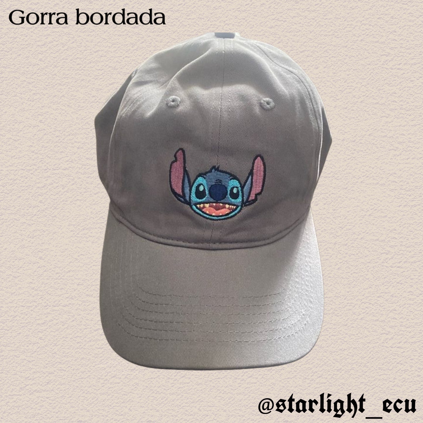 Gorra bordada stitch