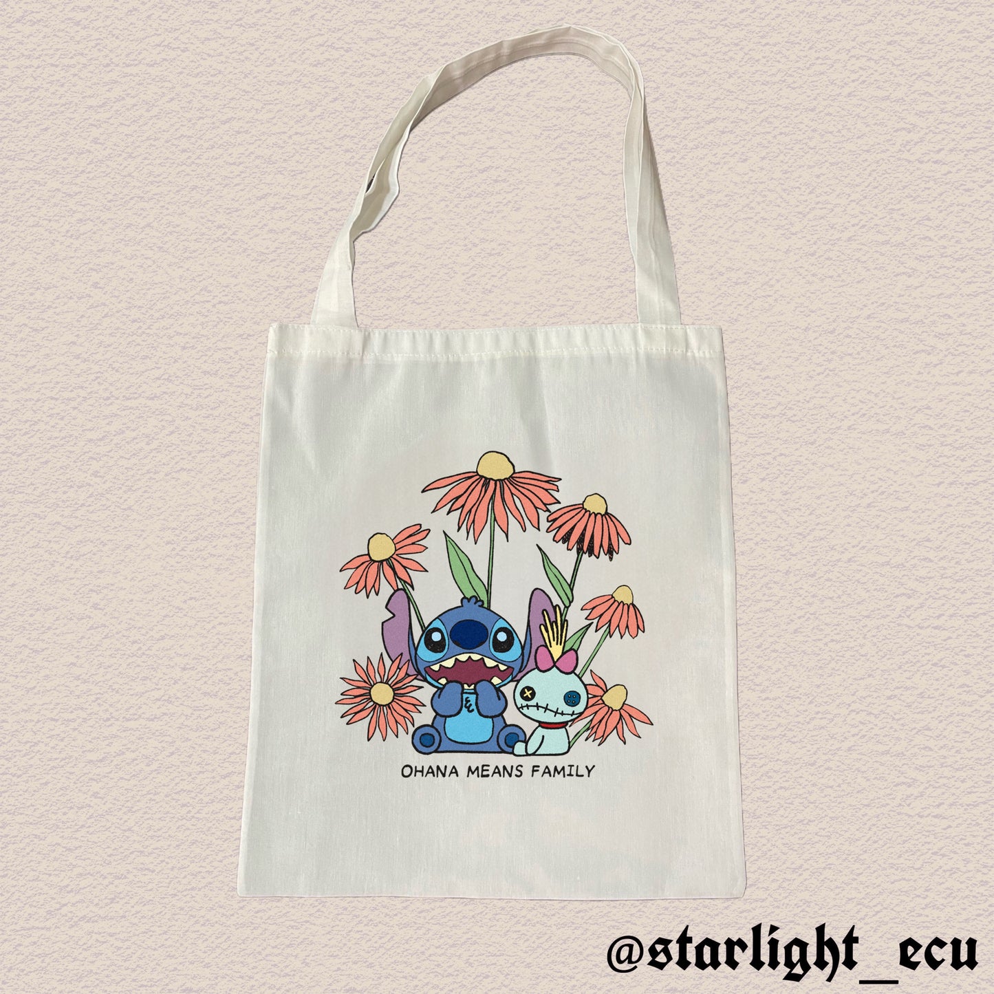 Tote bag ohana Stitch