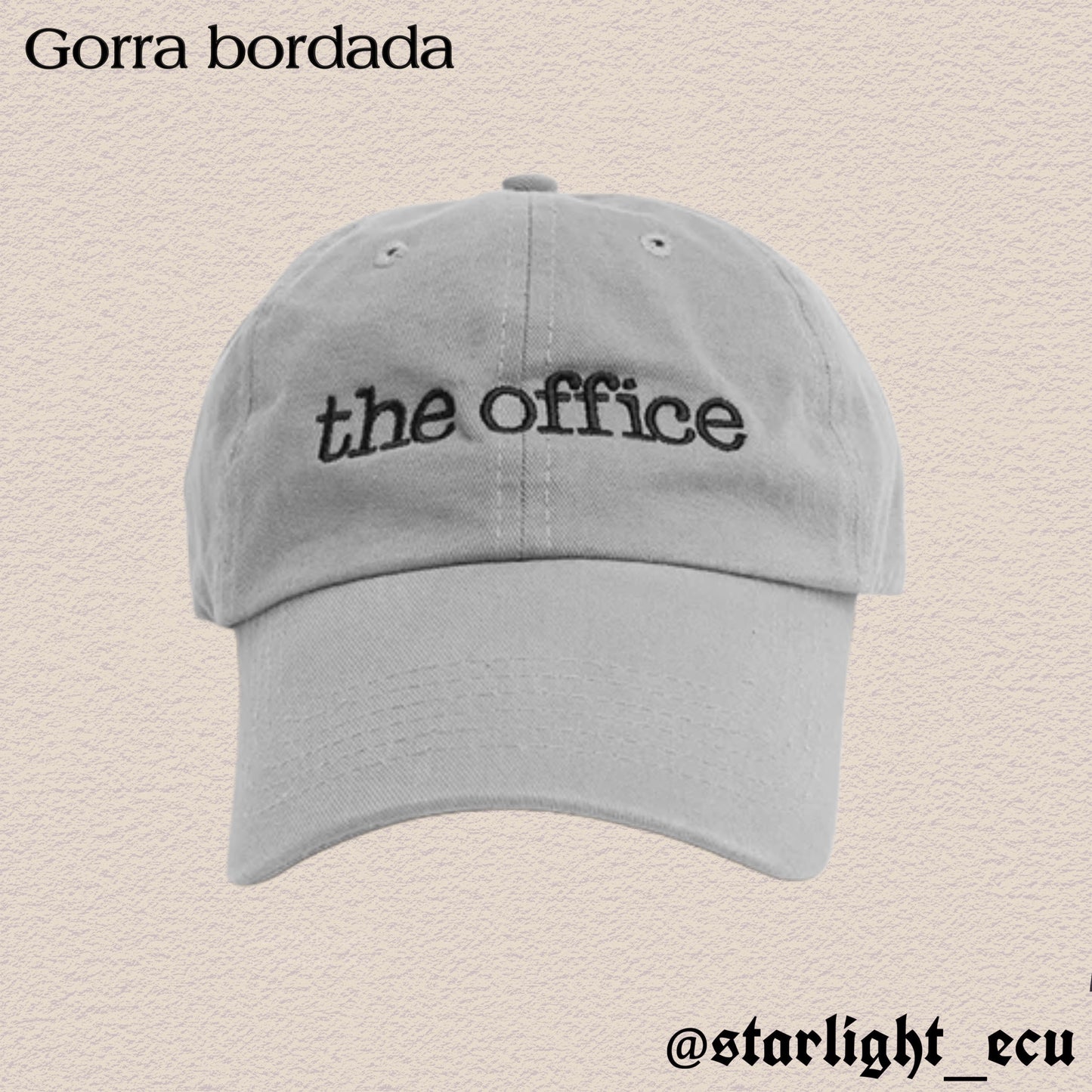 Gorra bordada the office