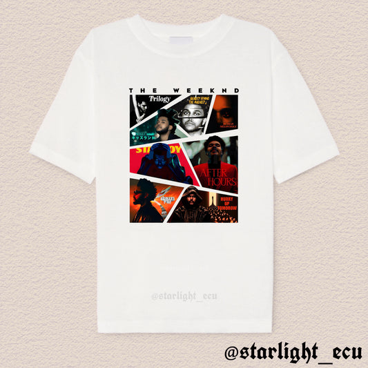 Camiseta the weeknd albums