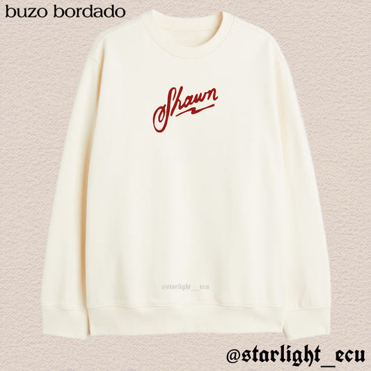 Buzo bordado Shawn for friends and family