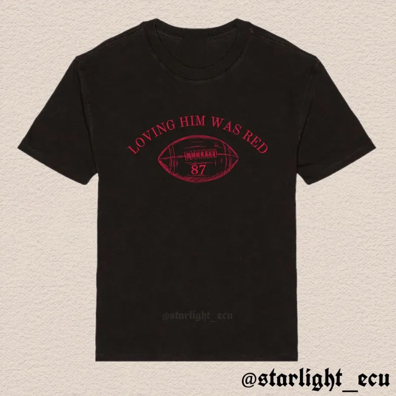 Camiseta loving him was red