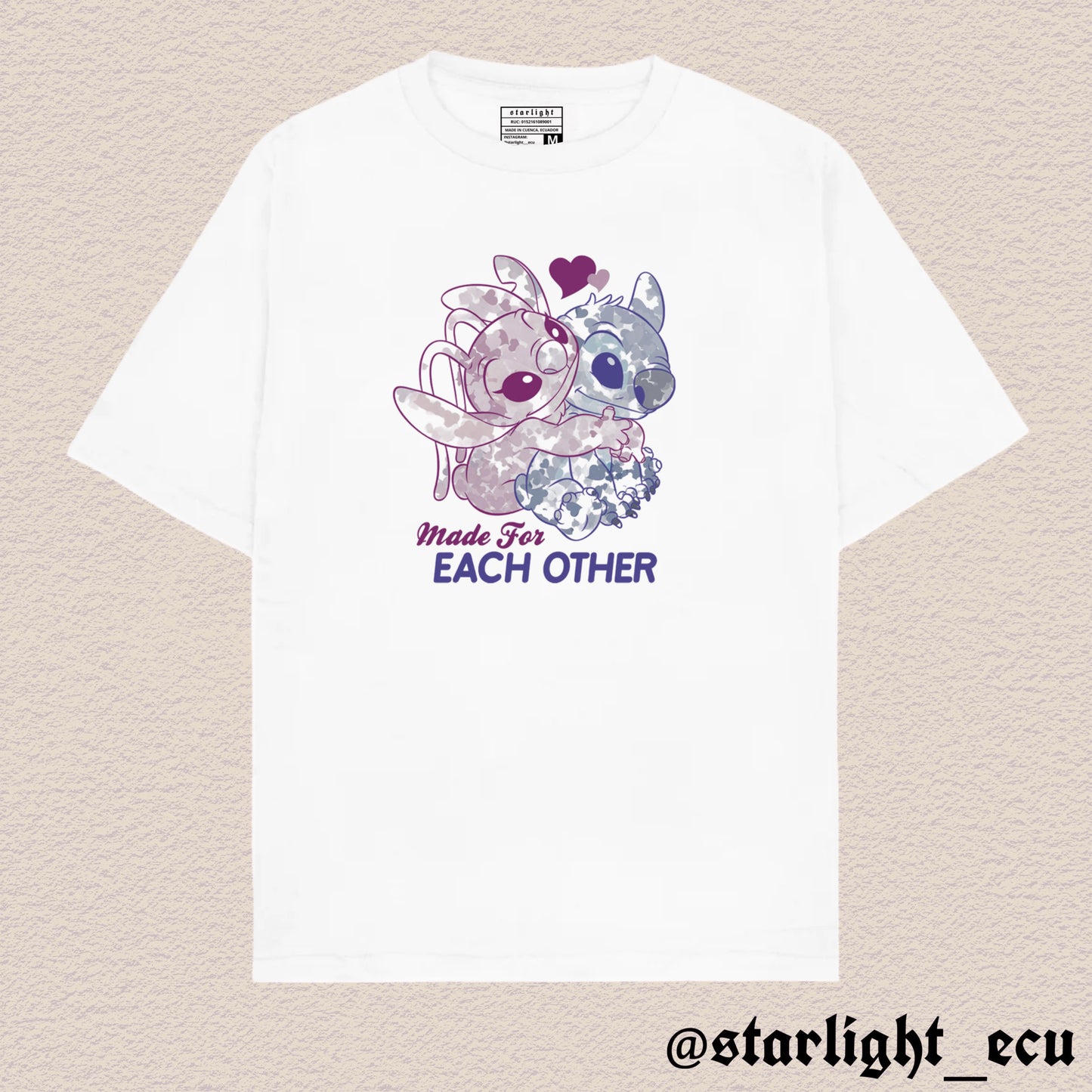 Camiseta angel & stitch