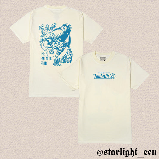 Camiseta beige / negro los 4 fantásticos (fantastic four)
