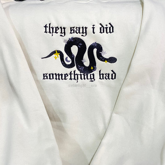 Buzo bordado I did something bad reputation
