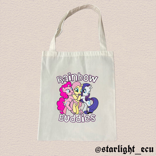 Tote bag rainbow buddies