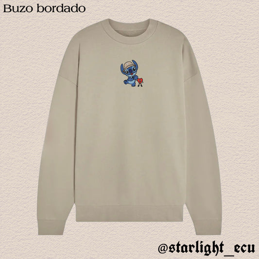Buzo bordado stitch bad bunny