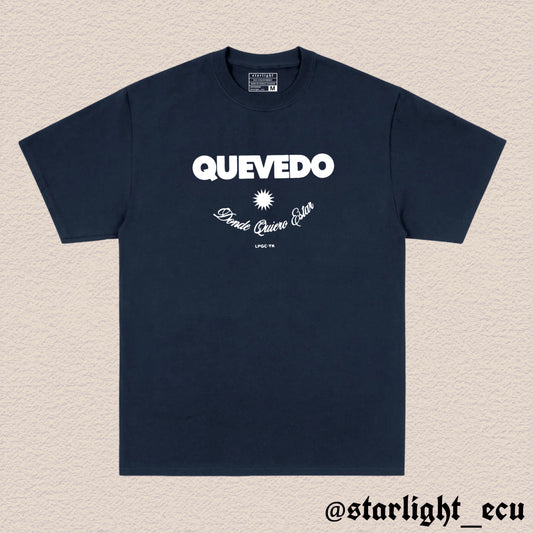 Camiseta azul marino/blanco Quevedo donde quiero estar