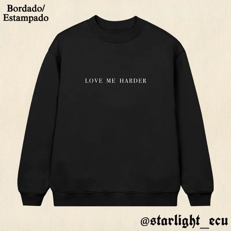 Buzo bordado love me harder