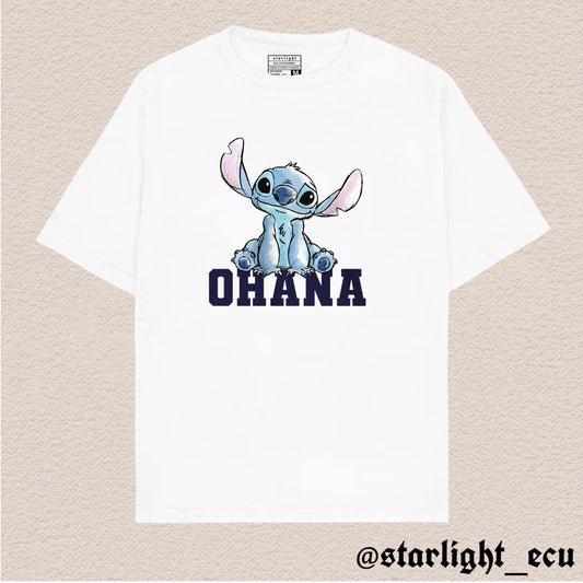 Camiseta ohana stitch
