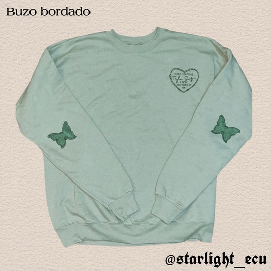 Buzo bordado debut