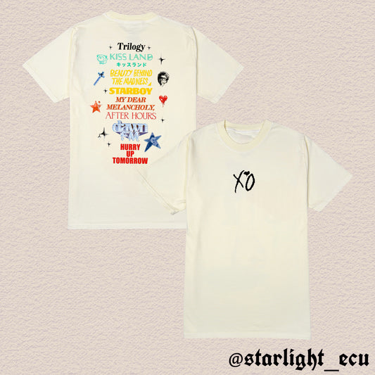Camiseta the weeknd albums