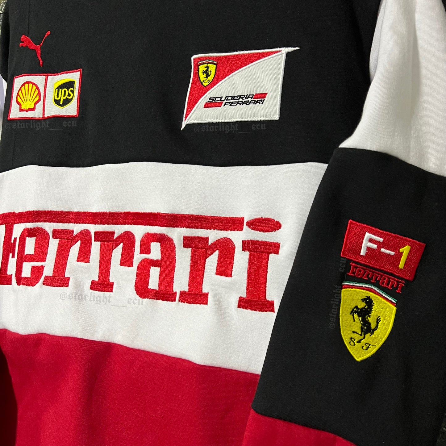 Buzo bordado Ferrari