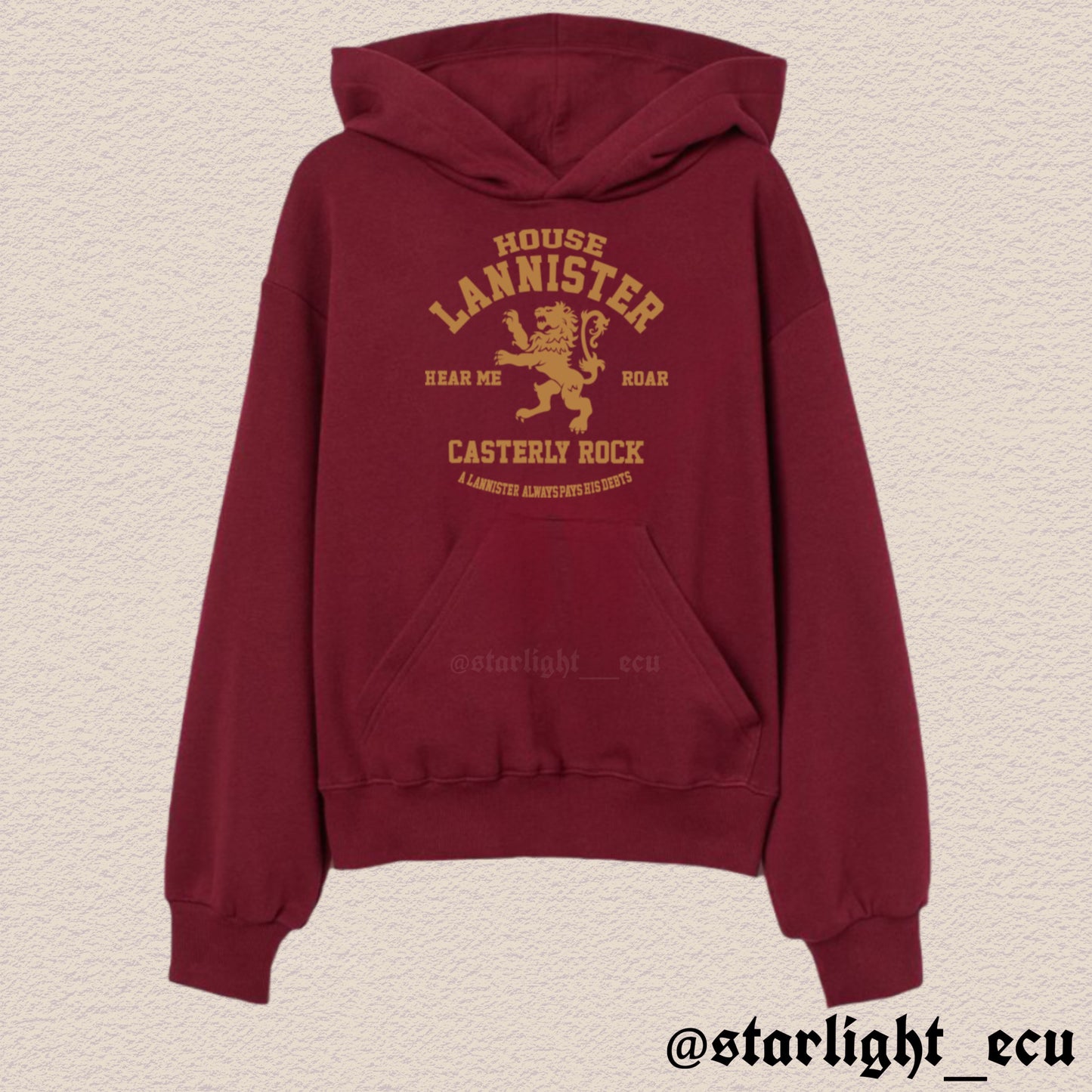 Hoodie Lannister GOT
