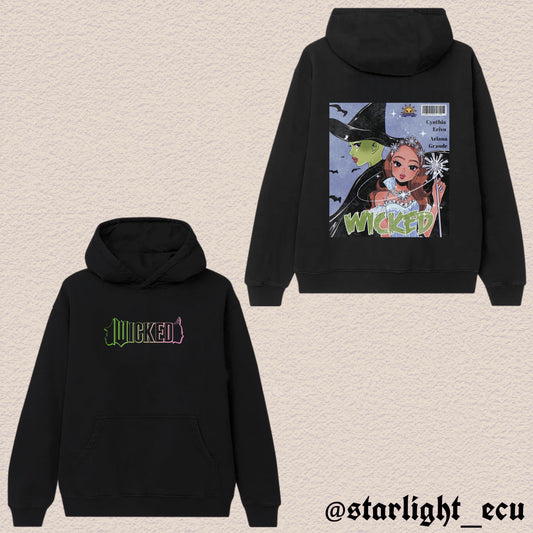 Hoodie wicked Elphaba & Glinda
