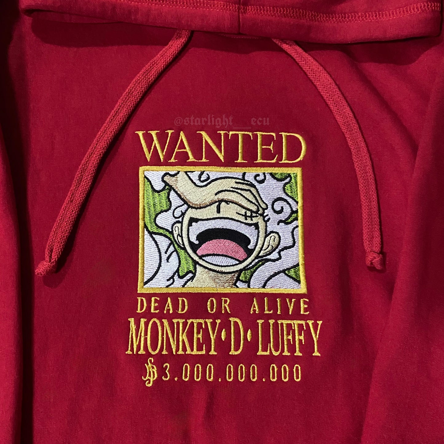 Hoodie bordado luffy one piece