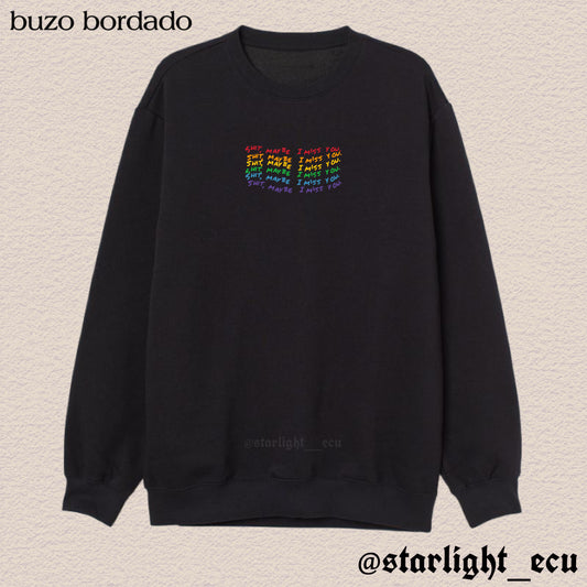 Buzo bordado shit maybe I miss you Louis Tomlinson