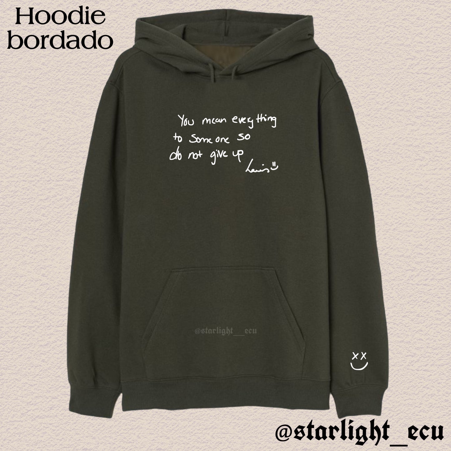 Hoodie bordado louis tomlinson